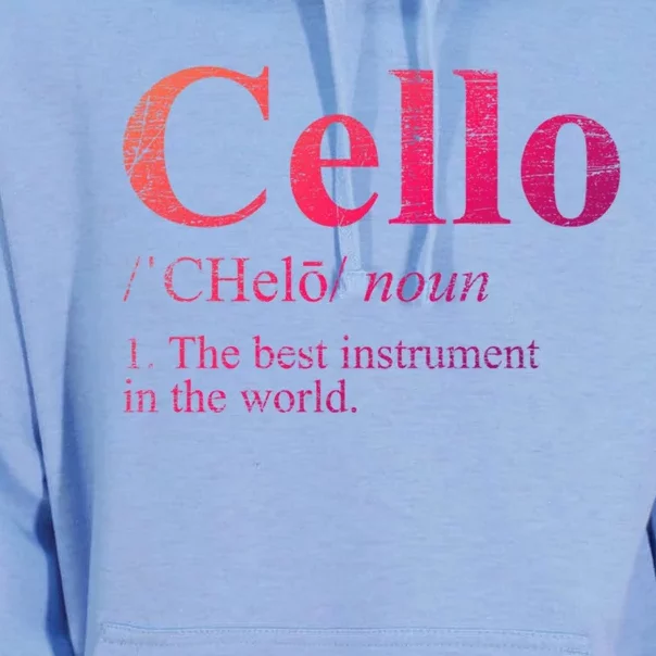 The Best Instrut In The World Cello Great Gift Unisex Surf Hoodie