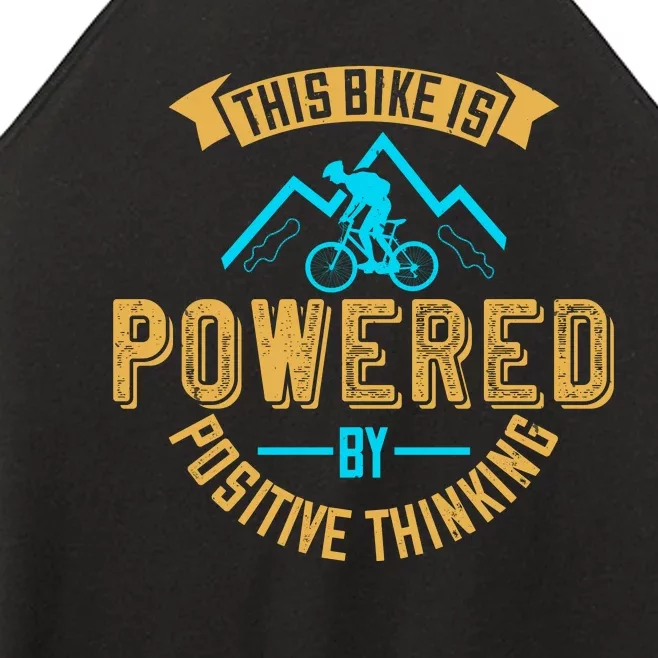 This Bike Is Powered By Positive Thinking Mountain Biking Women’s Perfect Tri Rocker Tank