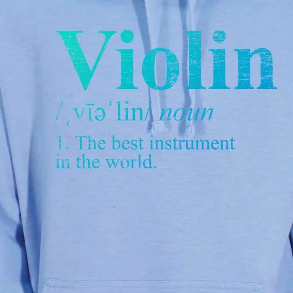 The Best Instrut In The World Definition Violin Cool Gift Unisex Surf Hoodie