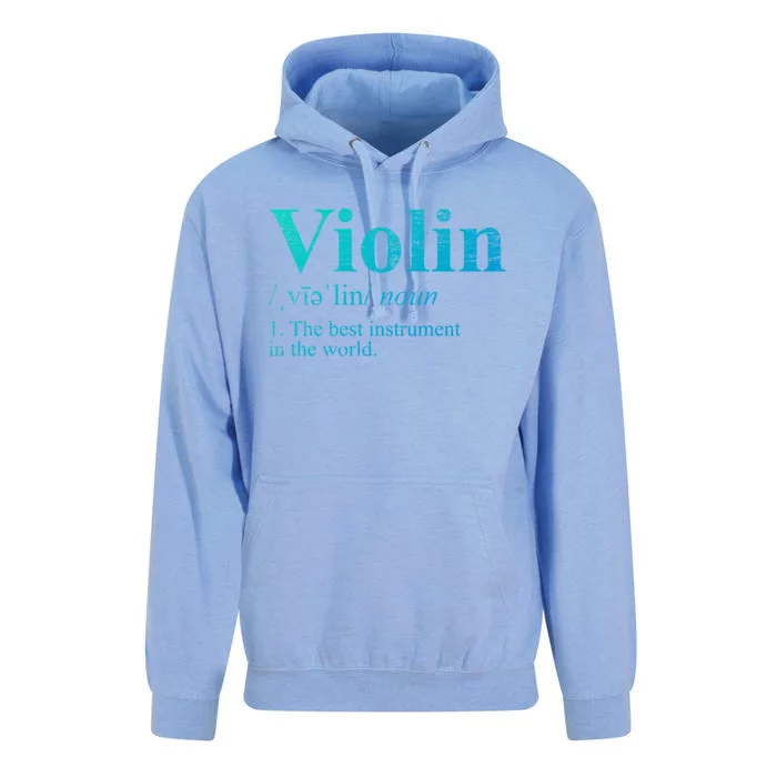 The Best Instrut In The World Definition Violin Cool Gift Unisex Surf Hoodie