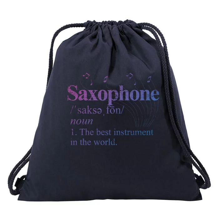 The Best Instrut In The World Saxophone Gift Drawstring Bag