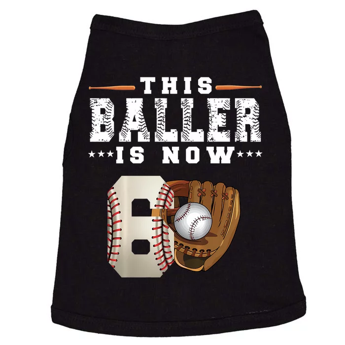 The Baller Is Now Baseball Player Lover Trending Gift Idea Doggie Tank