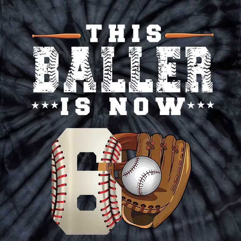 The Baller Is Now Baseball Player Lover Trending Gift Idea Tie-Dye T-Shirt