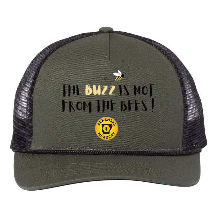 The Buzz Is Not From The Bees Retro Rope Trucker Hat Cap