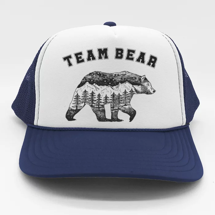 Team Bear I Choose The Bear Tik Tok Trend Trucker Hat