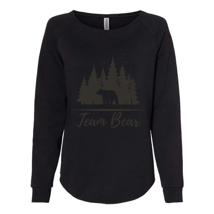 Team Bear I Choose The Bear Womens California Wash Sweatshirt