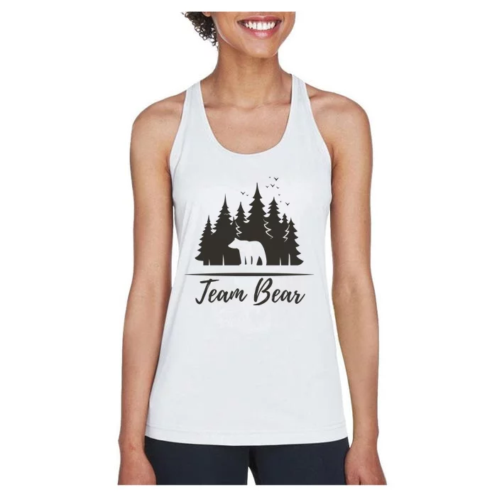 Team Bear I Choose The Bear Women's Racerback Tank