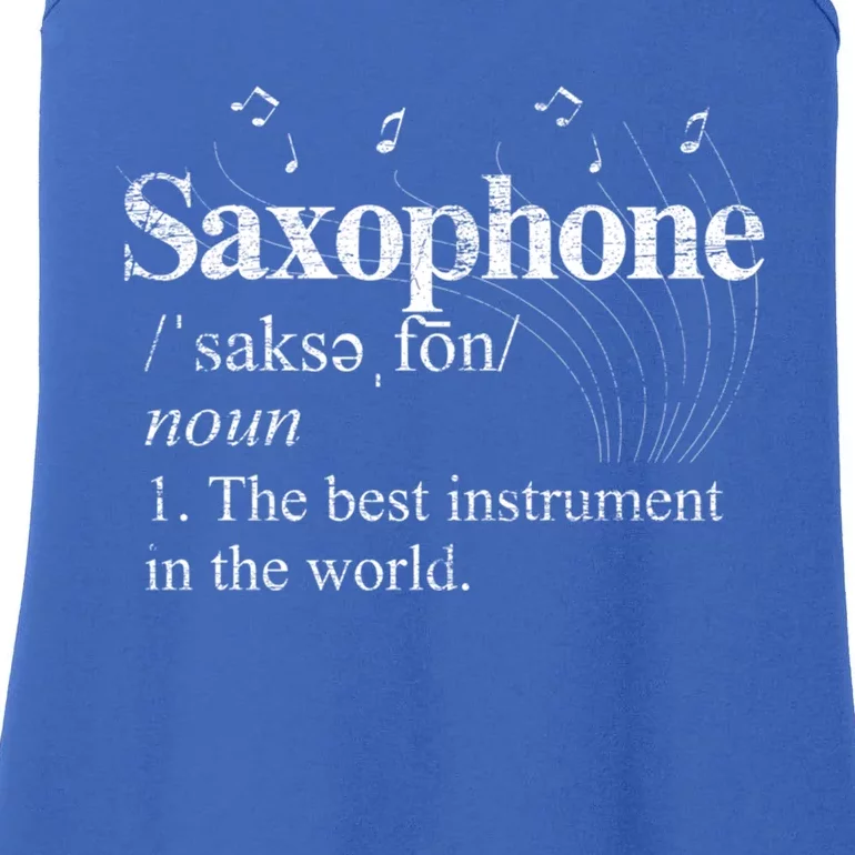 The Best Instrut In The World Saxophone Gift Ladies Essential Tank