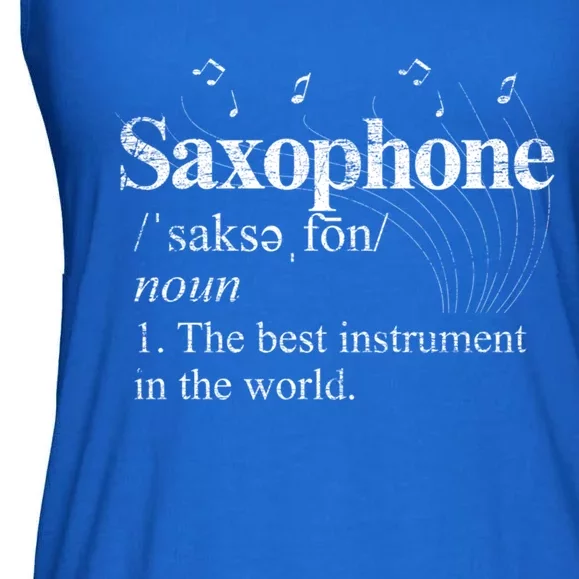 The Best Instrut In The World Saxophone Gift Ladies Essential Flowy Tank