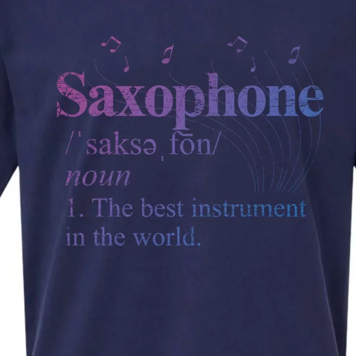 The Best Instrut In The World Saxophone Gift Sueded Cloud Jersey T-Shirt