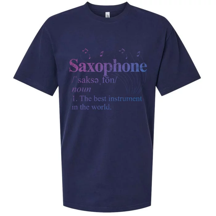 The Best Instrut In The World Saxophone Gift Sueded Cloud Jersey T-Shirt