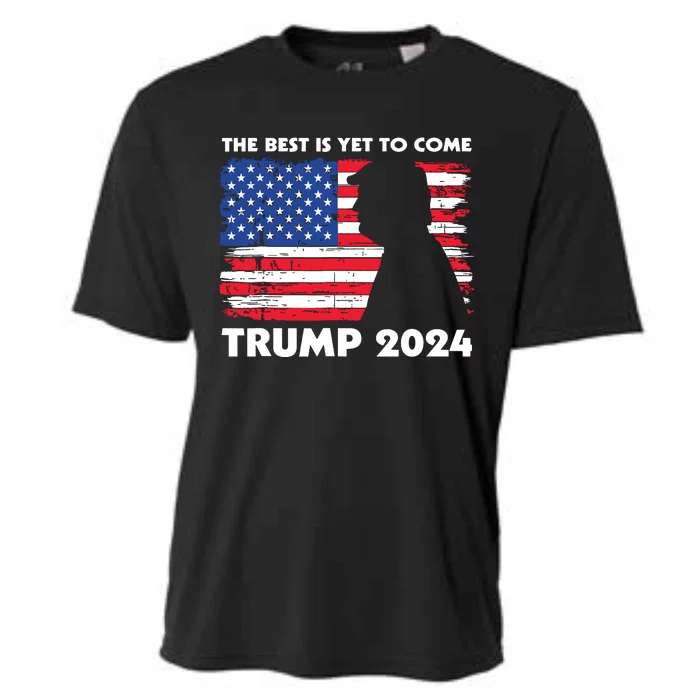 The Best Is Yet To Come Trump 2024 Humorous Usa Campaign Cooling Performance Crew T-Shirt