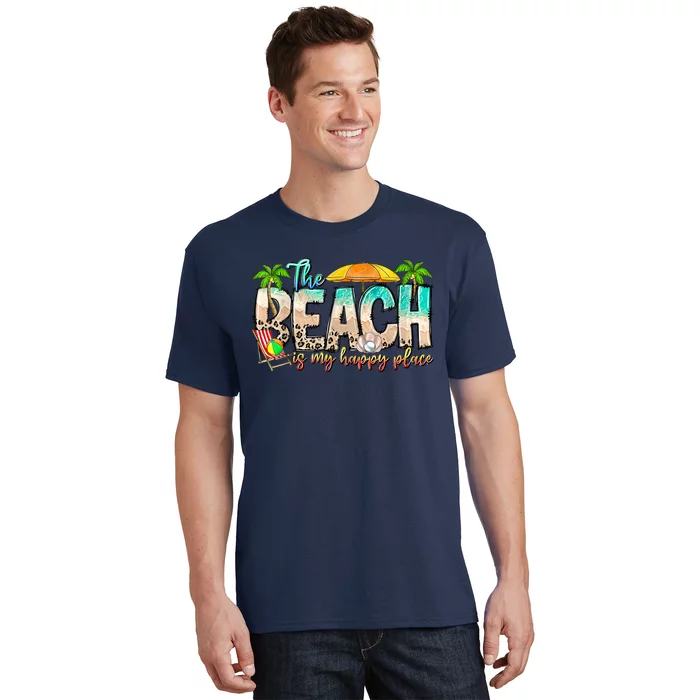 The Beach Is My Happy Place Vacation Summer T-Shirt