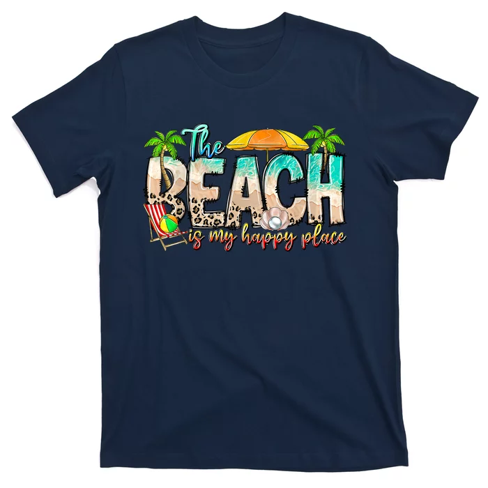 The Beach Is My Happy Place Vacation Summer T-Shirt