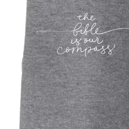 The Bible Is Our Compass Christianity Faith Doggie 3-End Fleece Hoodie