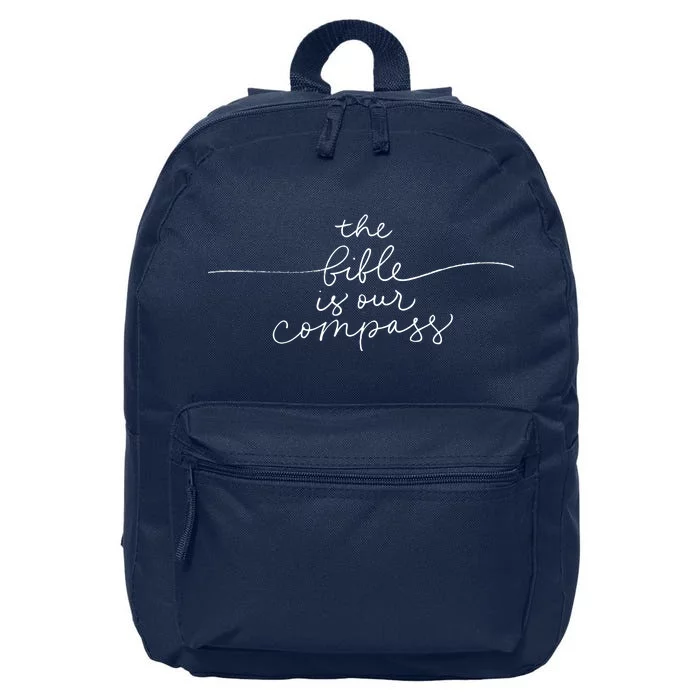 The Bible Is Our Compass Christianity Faith 16 in Basic Backpack