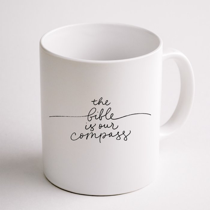 The Bible Is Our Compass Christianity Faith Front & Back Coffee Mug