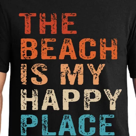 The Beach Is My Happy Place Fun Summer Beach Lover Gift Pajama Set