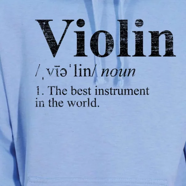 The Best Instrut In The World Definition Violin Cool Gift Unisex Surf Hoodie