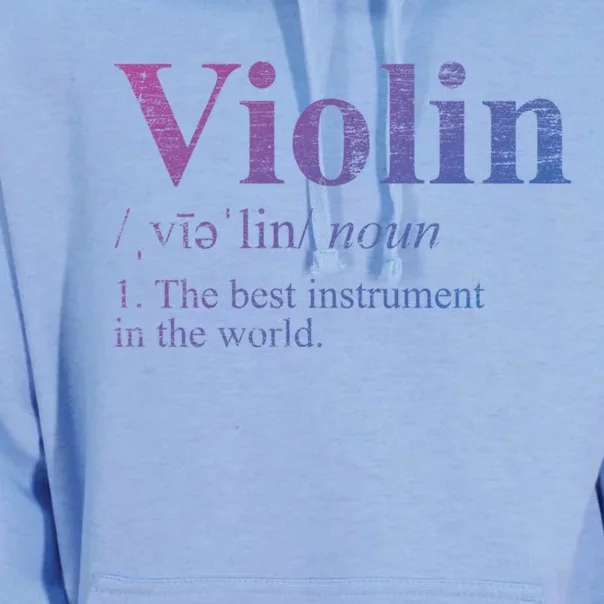 The Best Instrut In The World Definition Violin Cool Gift Unisex Surf Hoodie