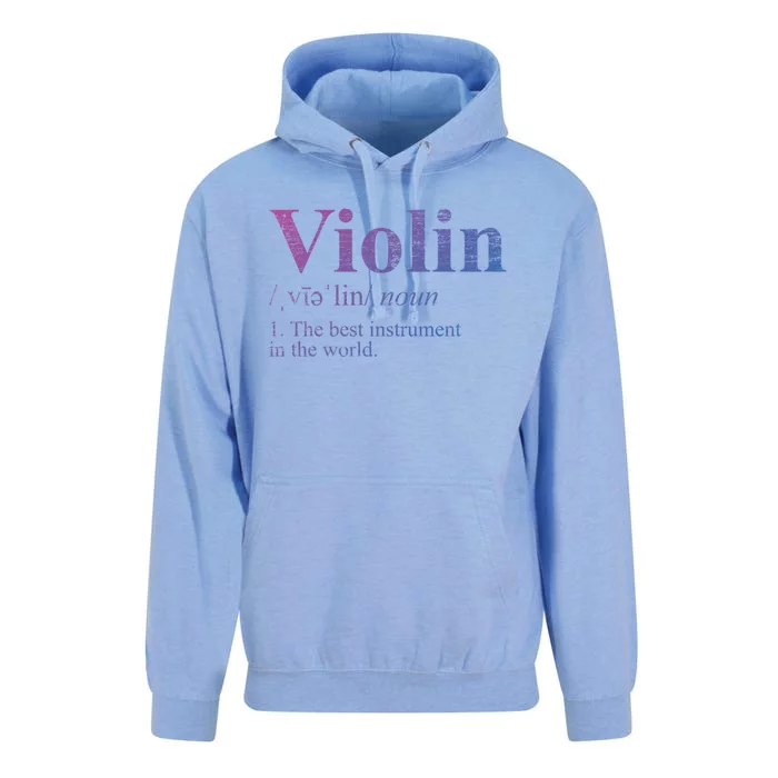 The Best Instrut In The World Definition Violin Cool Gift Unisex Surf Hoodie