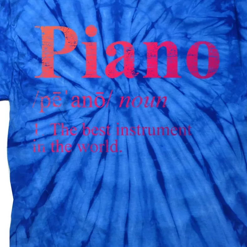 The Best Instrut In The World Piano Gift Tie-Dye T-Shirt