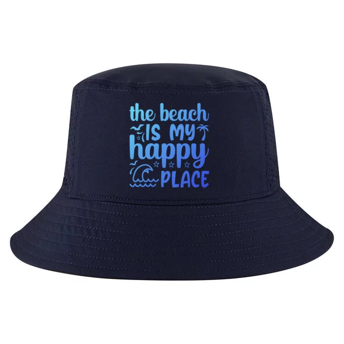 The Beach Is My Happy Place Gift Cool Comfort Performance Bucket Hat