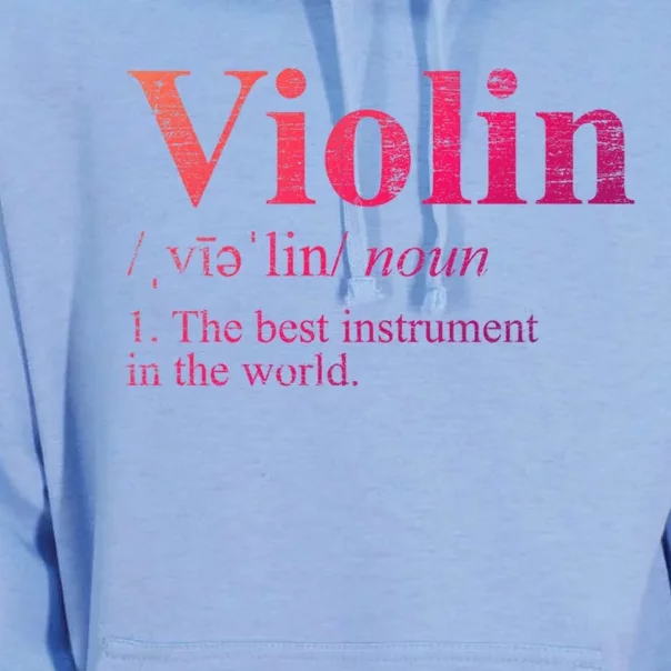 The Best Instrut In The World Definition Violin Cool Gift Unisex Surf Hoodie