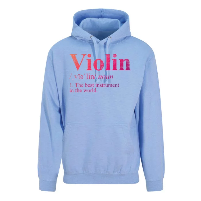 The Best Instrut In The World Definition Violin Cool Gift Unisex Surf Hoodie