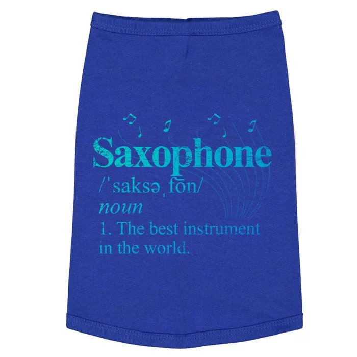 The Best Instrut In The World Saxophone Gift Doggie Tank