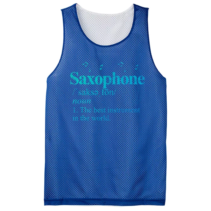 The Best Instrut In The World Saxophone Gift Mesh Reversible Basketball Jersey Tank