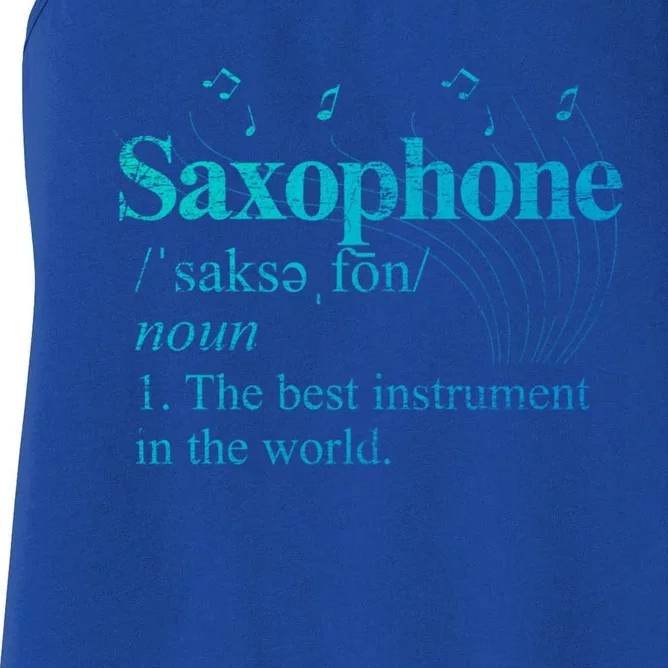 The Best Instrut In The World Saxophone Gift Women's Racerback Tank