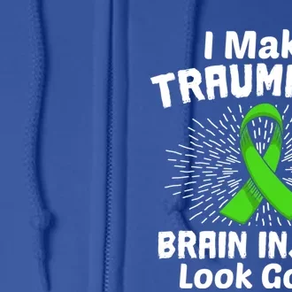 Traumatic Brain Injury Awareness Month Tbi Warrior Meaningful Gift Full Zip Hoodie