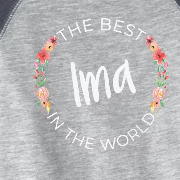 The Best Ima In The World Jewish Mom MotherS Day Toddler Fine Jersey T-Shirt