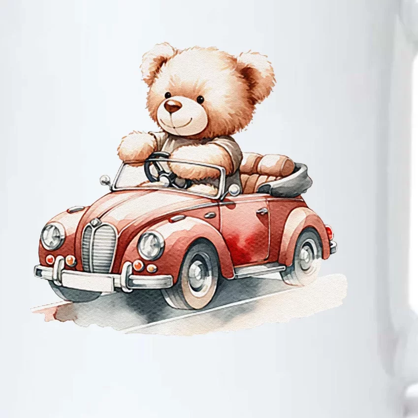 Toy Bear In A Convertible Black Color Changing Mug