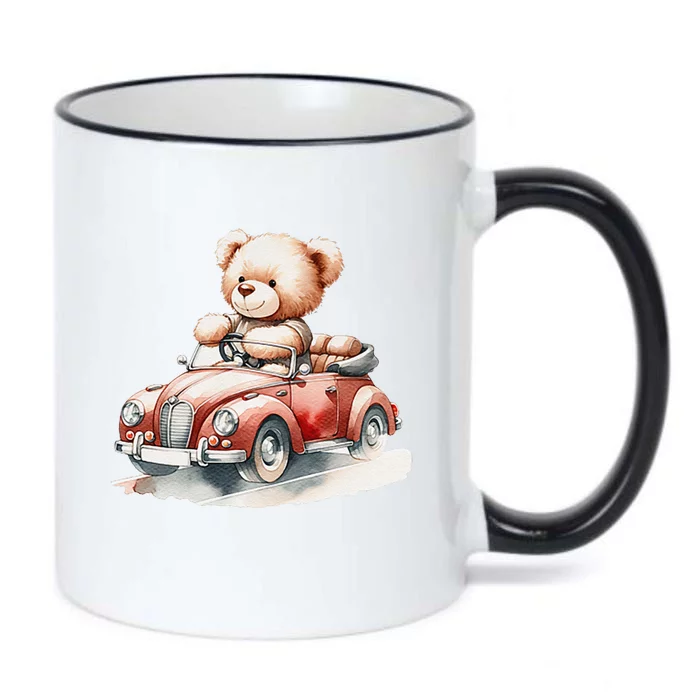 Toy Bear In A Convertible Black Color Changing Mug