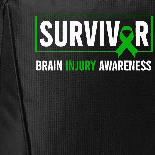 Traumatic Brain Injury Awareness Brain Injury Survivor City Backpack