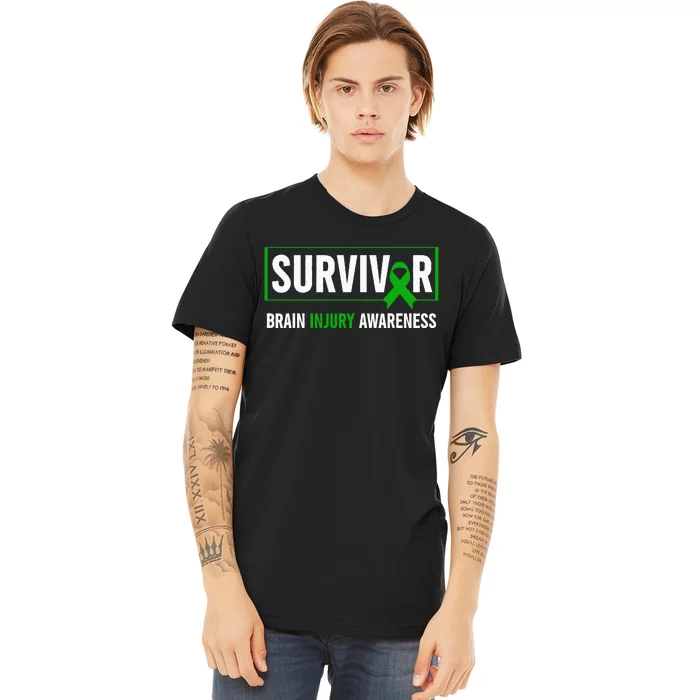 Traumatic Brain Injury Awareness Brain Injury Survivor Premium T-Shirt