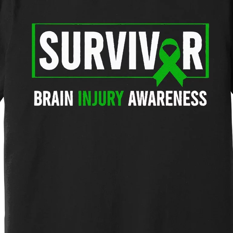 Traumatic Brain Injury Awareness Brain Injury Survivor Premium T-Shirt