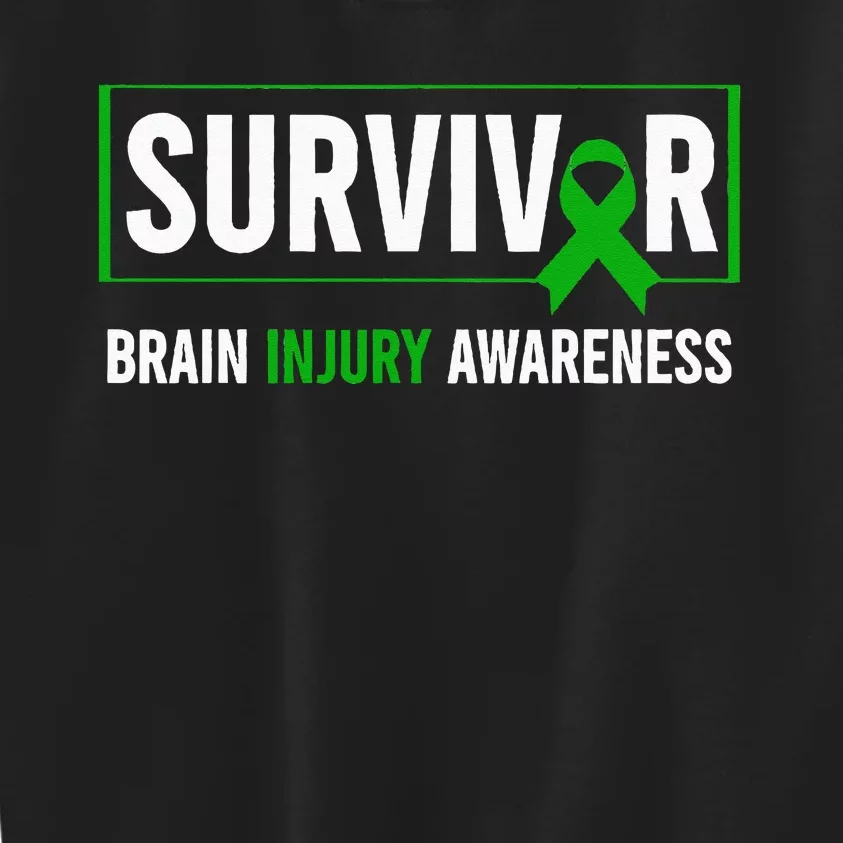 Traumatic Brain Injury Awareness Brain Injury Survivor Kids Sweatshirt