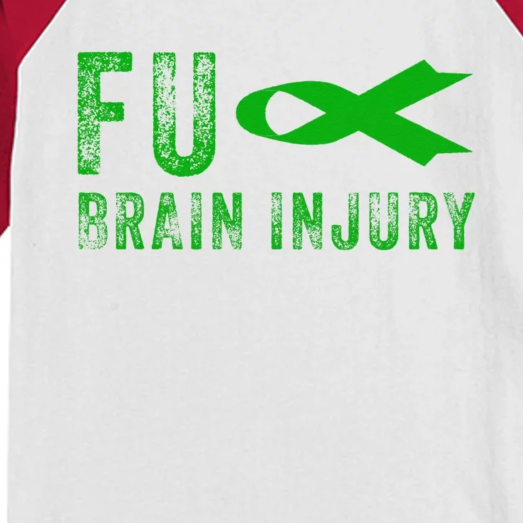 Traumatic Brain Injury Awareness Fu Traumatic Brain Injury Kids Colorblock Raglan Jersey