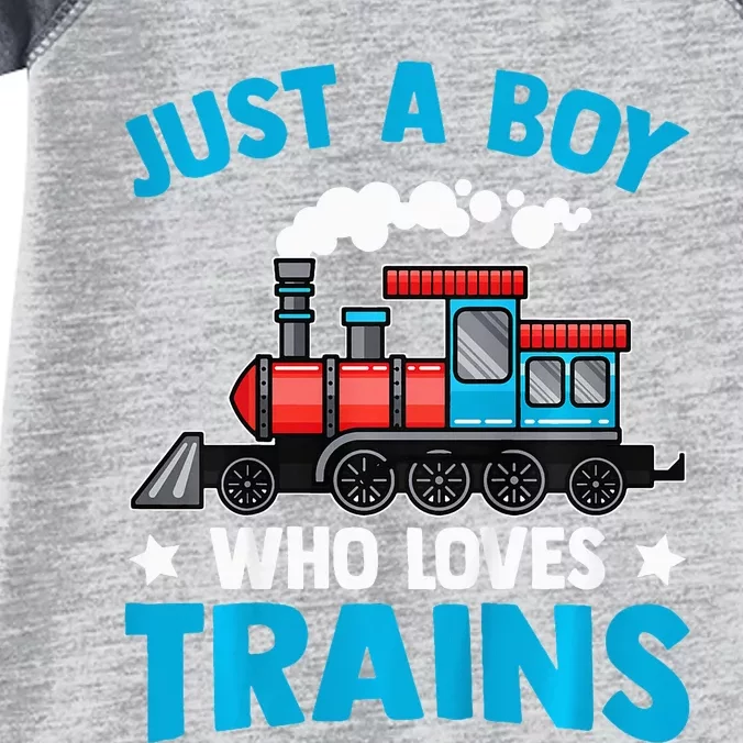 Train Birthday Just a who loves Trains Infant Baby Jersey Bodysuit