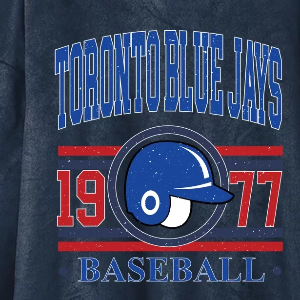 Toronto Blue Jay Baseball Lover Team Support Hooded Wearable Blanket