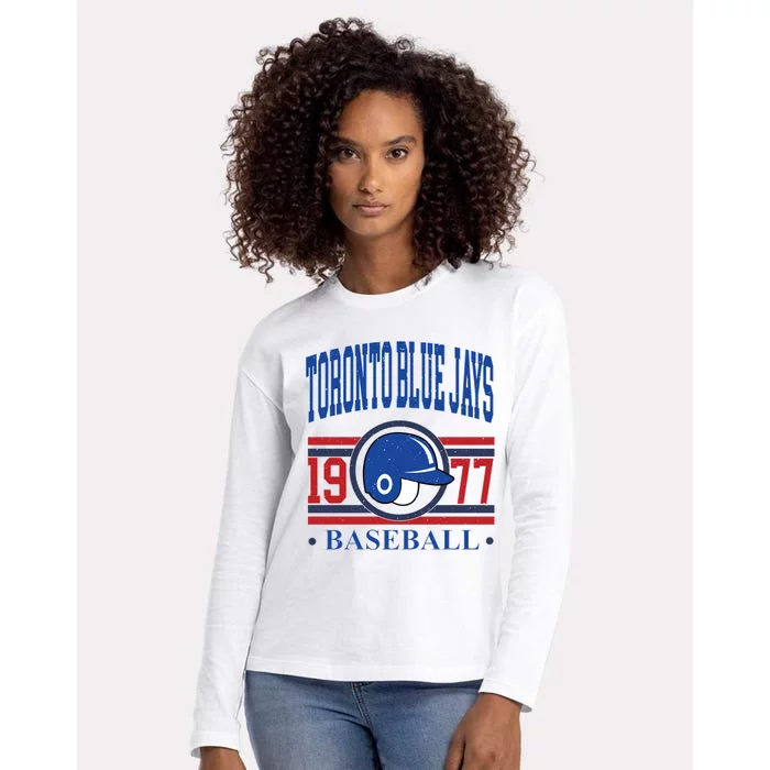 Toronto Blue Jay Baseball Lover Team Support Womens Cotton Relaxed Long Sleeve T-Shirt