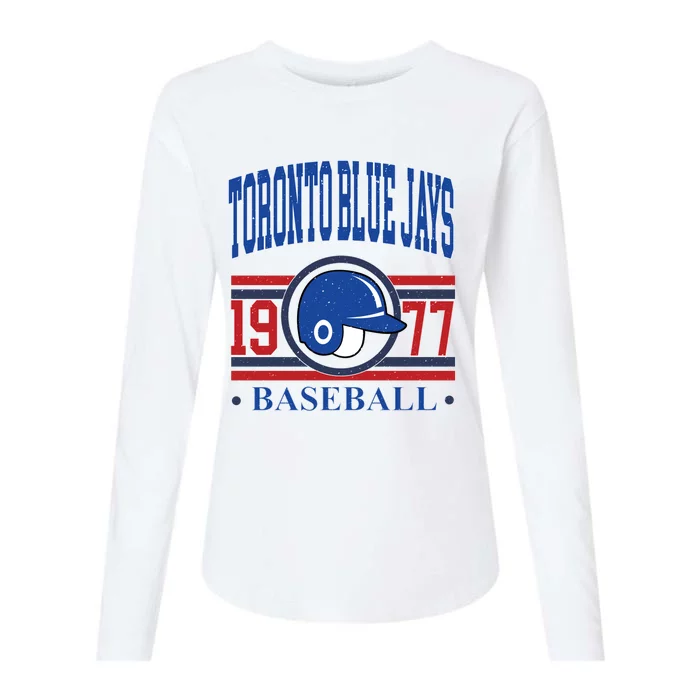 Toronto Blue Jay Baseball Lover Team Support Womens Cotton Relaxed Long Sleeve T-Shirt