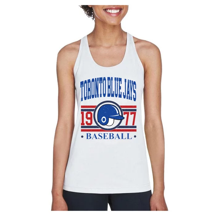 Toronto Blue Jay Baseball Lover Team Support Women's Racerback Tank