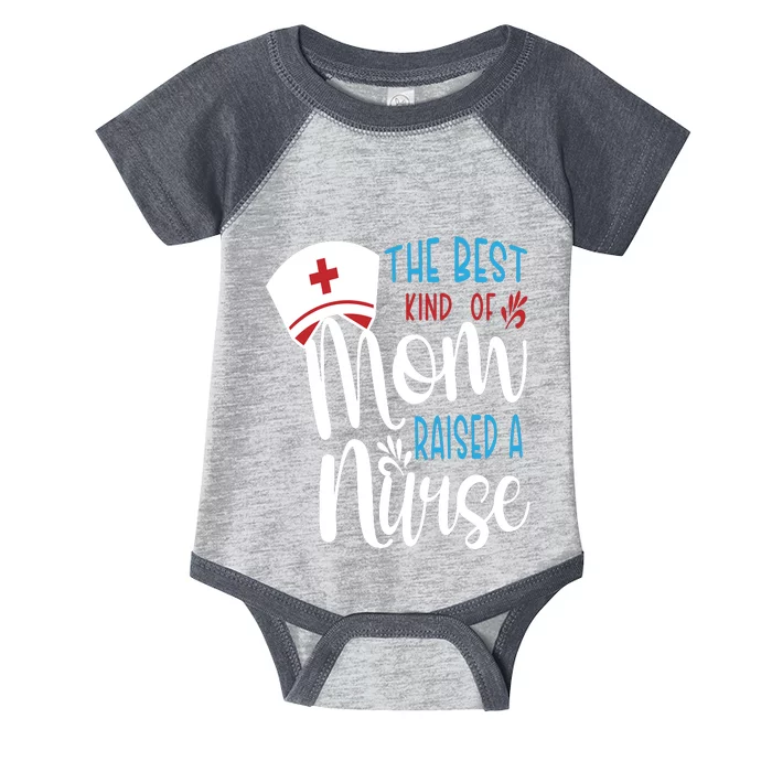 The Best Kind Of Mom Raised A Nurse Infant Baby Jersey Bodysuit