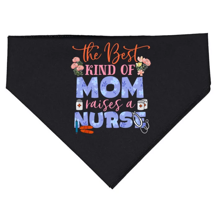 The Best Kind Of Mom Raises A Nurse Mother's Day USA-Made Doggie Bandana