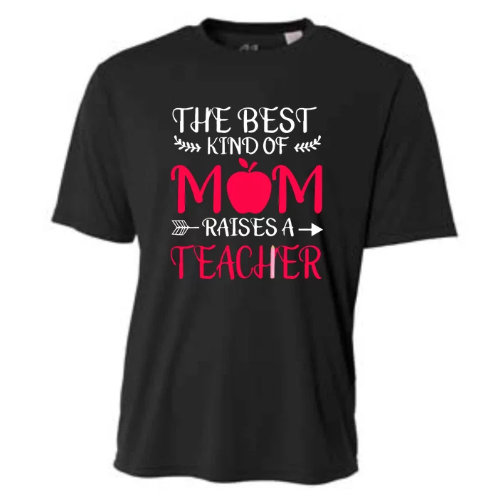 The Best Kind Of Mom Raises A Teacher Mother's Day Gift Cooling Performance Crew T-Shirt