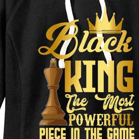 The Black King Is The Strongest Figure In The Game Chess Women's Fleece Hoodie